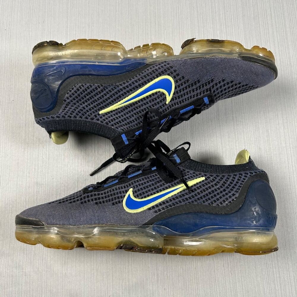 Nike Air Vapor Max 2021 FK Mens Size 11.5 Blue Running Shoes Athletic